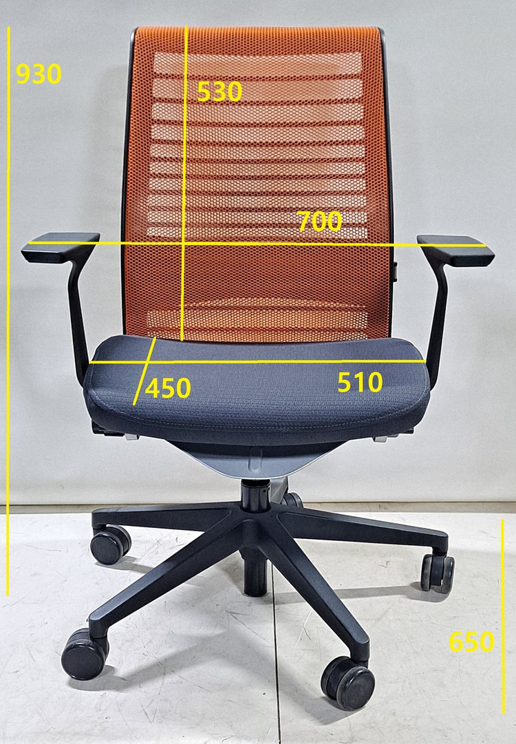 스틸케이스 씽크 V2 의자 (Steelcase Think V2 Chair 465A300) - 빨강, 파손 이미지