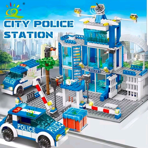 도시 경찰서 레고호환 블럭장난감 753pcs 조립식 키덜트 초딩 집중력 강화훈련 이미지