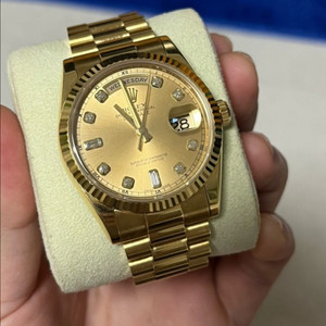 (118238) 롤렉스 데이데이트 36mm 샴페인 바게트 다이아 텐포인트 10P 이미지