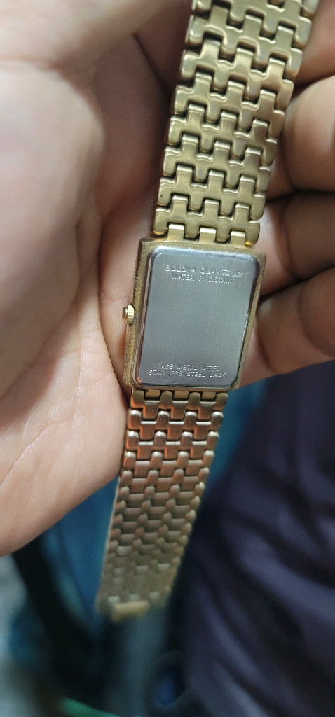 부로바 고급라인 (BULOVA) 빈티지 다이아몬드 쿼츠 드레스 워치 (97F19)내용:판매업자 아니라 시계에 대해 이미지