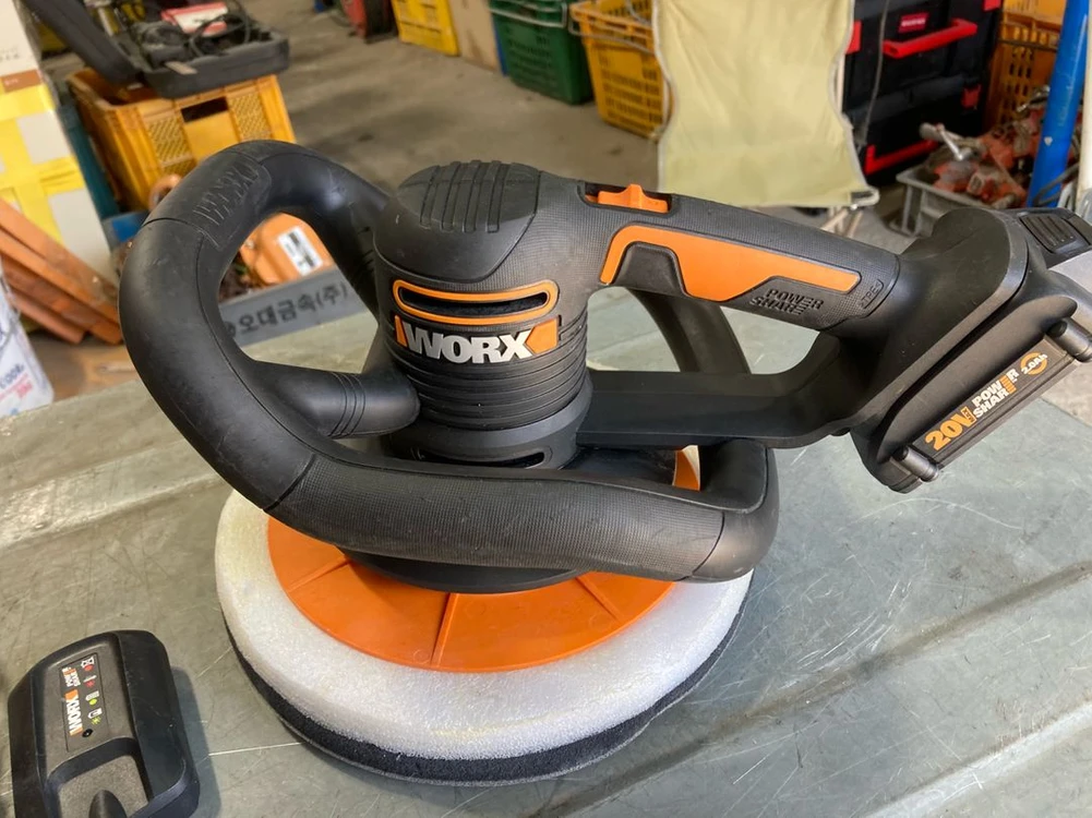 WORX WX856L 20V 광택기 10인치 무선 폴리셔 이미지