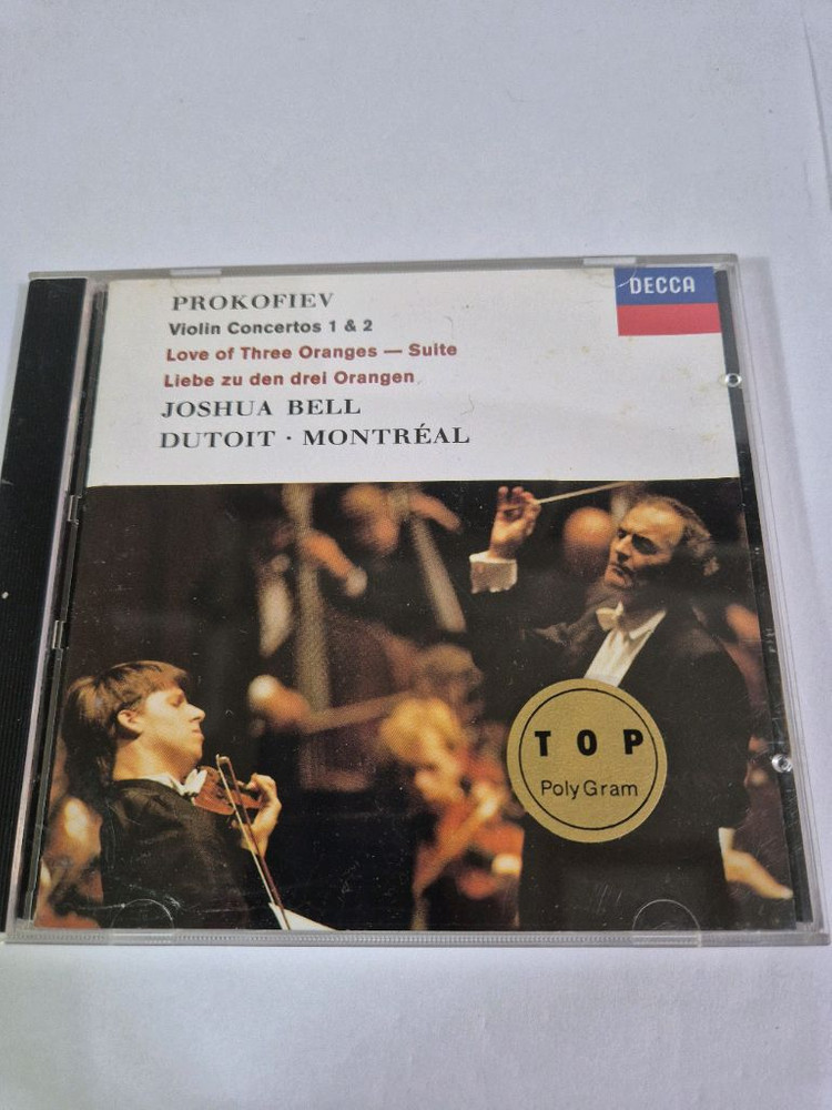 프로코피예프 바이올린 협주곡 1 2 조슈아 벨 뒤투아 몬트리올 DECCA CD 이미지