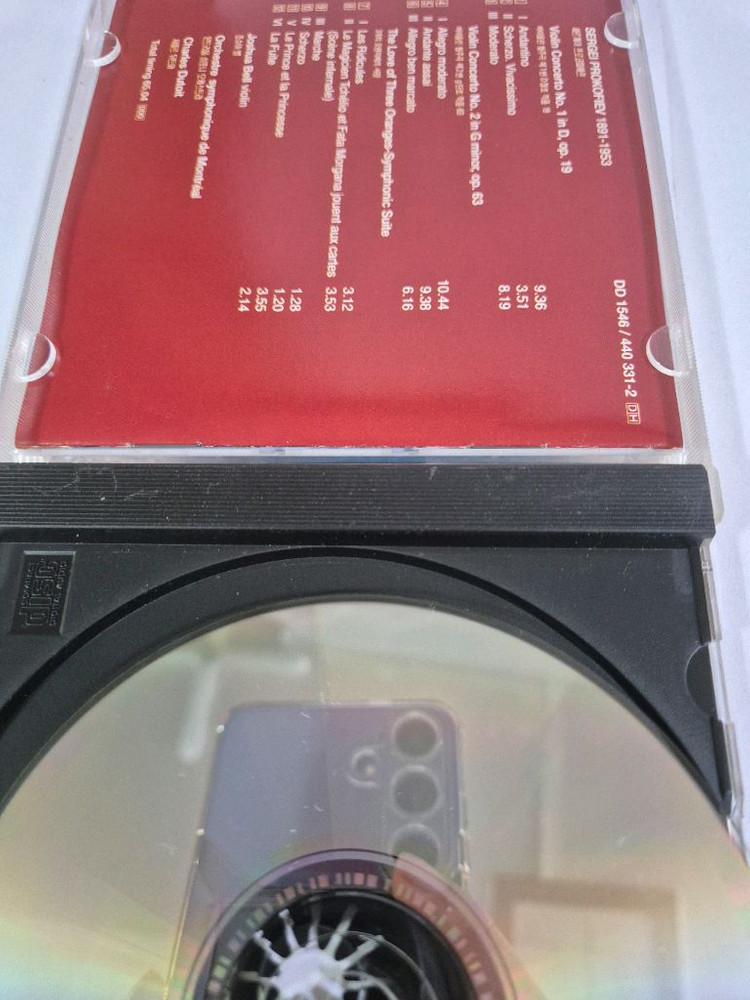 프로코피예프 바이올린 협주곡 1 2 조슈아 벨 뒤투아 몬트리올 DECCA CD 이미지