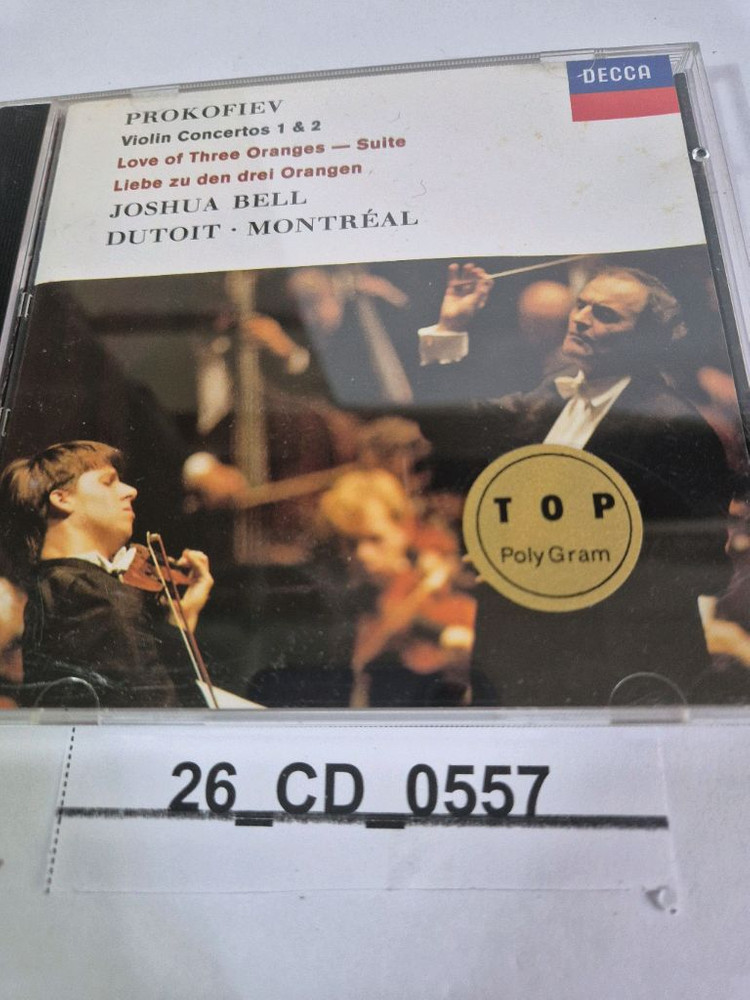 프로코피예프 바이올린 협주곡 1 2 조슈아 벨 뒤투아 몬트리올 DECCA CD 이미지
