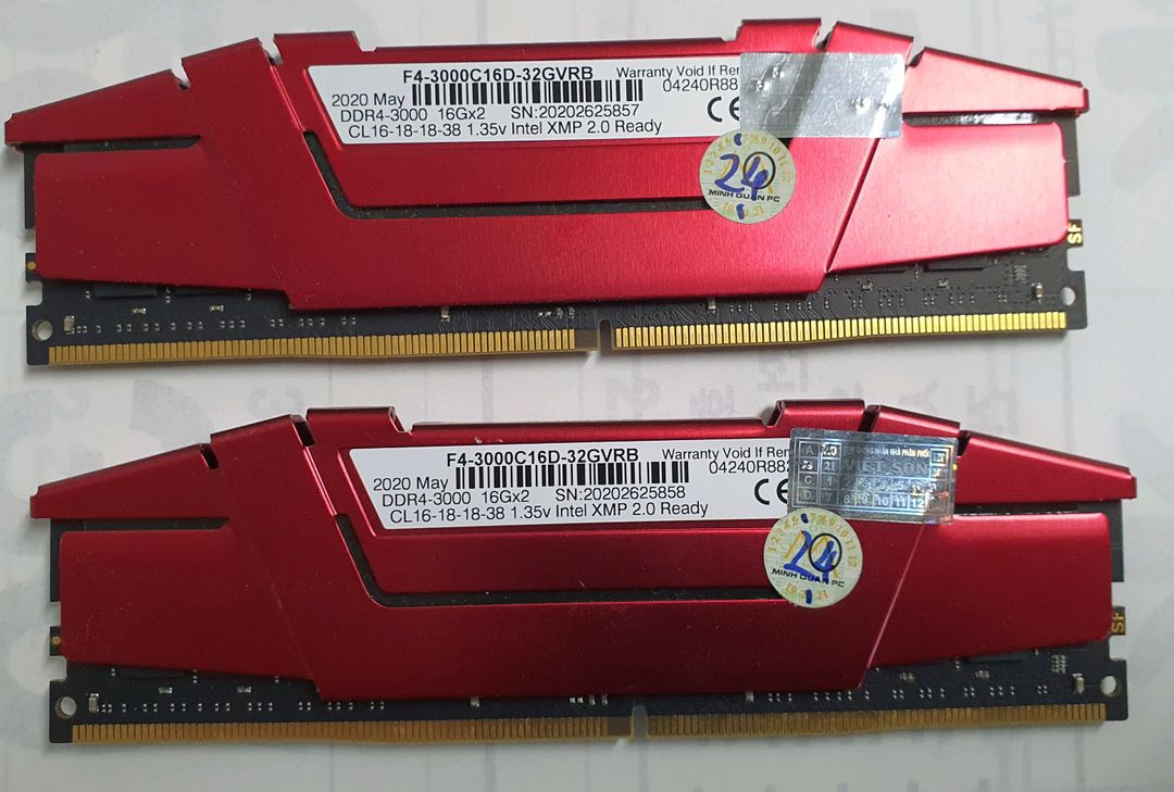G.SKILL DDR4-3000C 16D -32GVRB ( DDR4 16GB 2개 세트) 이미지