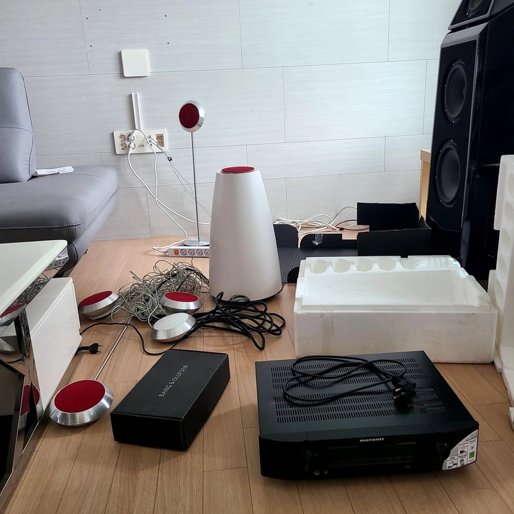 뱅앤올룹슨 뱅룹 뱅&룹 B&O 베오랩14 5.1채널 스피커 마란츠 엠프 NR1504 이미지