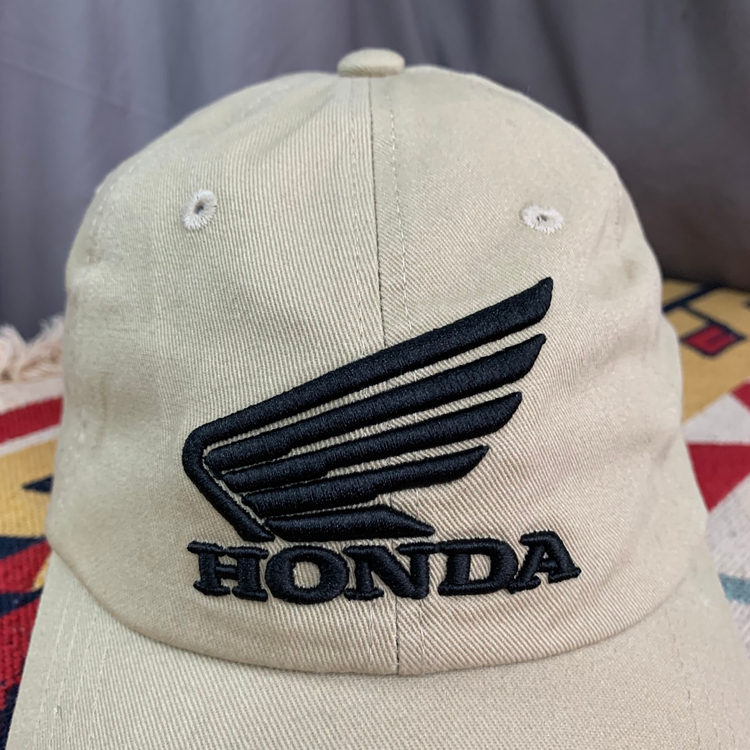 HONDA 혼다 모터사이클 베이지 로고 볼캡 모자 이미지