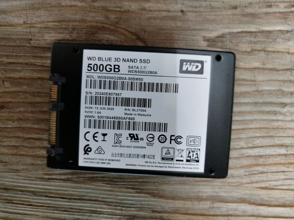 WD BLUE 500GB SATA SSD 제품이에요500GB 전주시 이미지