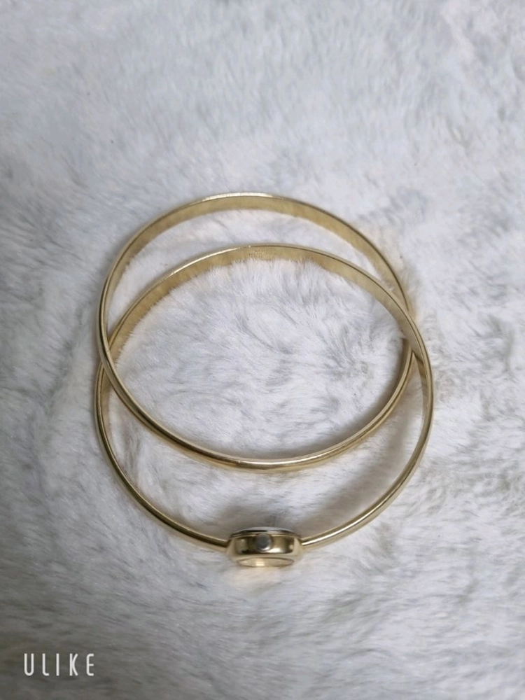 14K 금도금 팔찌 시계 둘레(22cm) 이미지