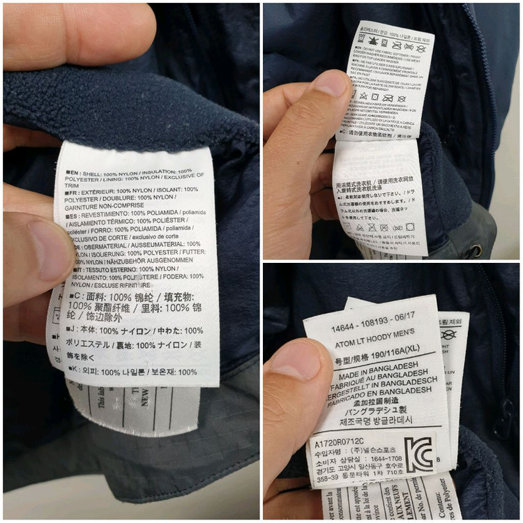 [xl/정품] 아크테릭스 아톰lt 후디 경량패딩 이미지