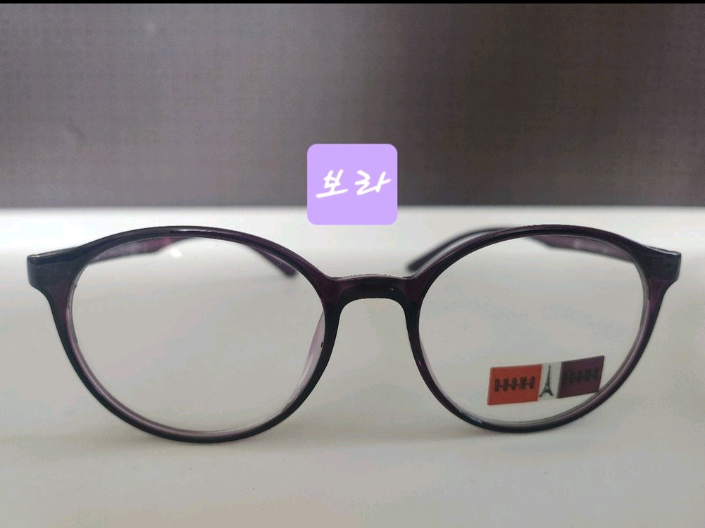 당일발송.덤)국산 안경테.블랙.그레이.보라.흰투명뿔테 이미지