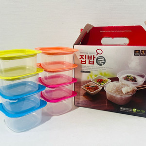 [새상품]집밥쿡 전자레인지용 밀폐용기8P 집밥소분 이미지