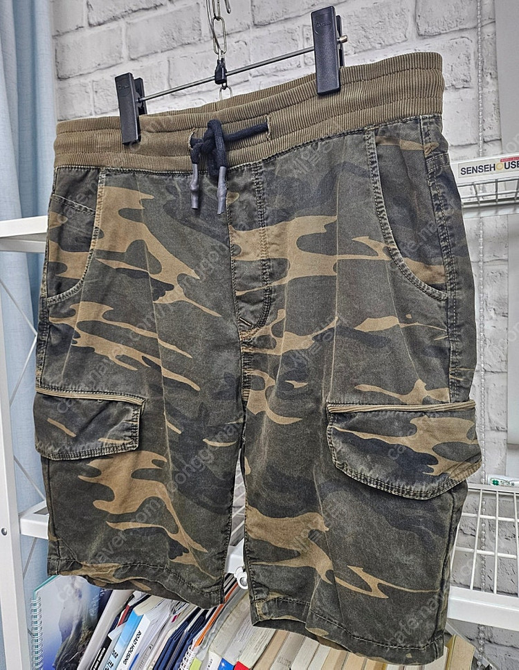 자라 남성반바지 카고팬츠 31 밀리터리 카모플라쥬 쇼츠 (MI21 이미지
