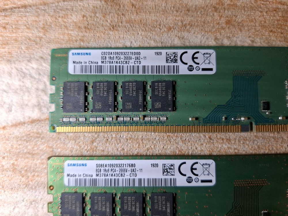 삼성 DDR4 2666 8G 2개 팔아요 이미지