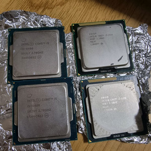 인텔 구형 CPU 4개 일괄팝니다 이미지
