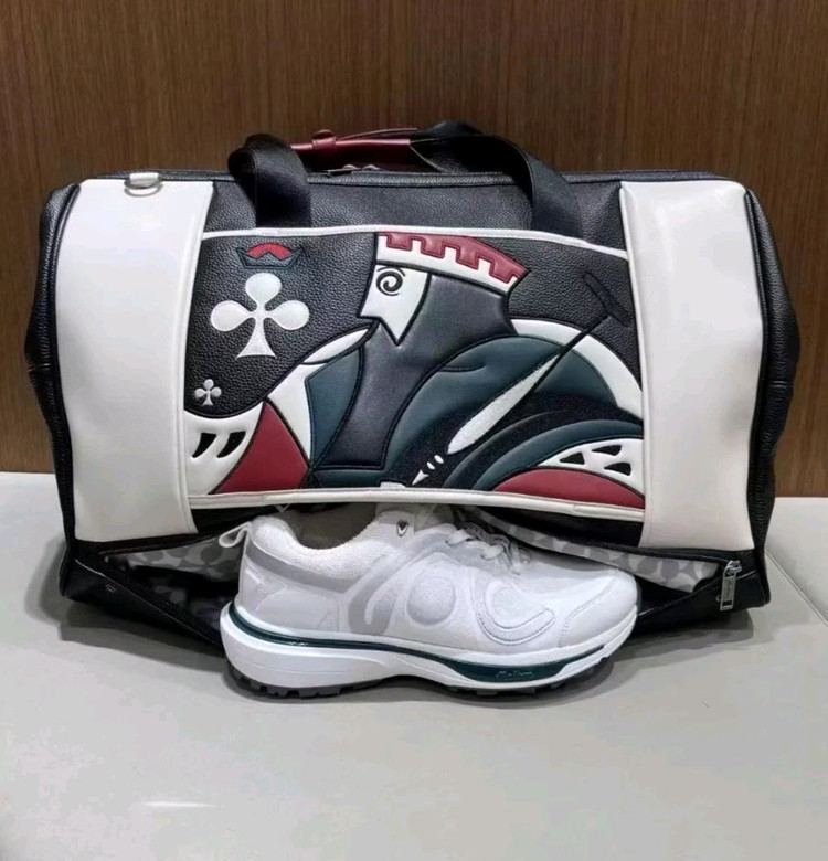 말본 킹 카드 보스턴백 옷 가방 이미지