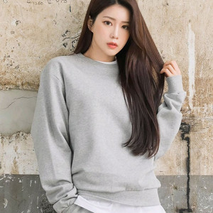 여성 루즈핏 맨투맨 남여공용 커플 캐쥬얼 후드티 티셔츠 / TE100W 이미지