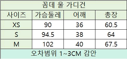 10장 한정수랑) 꼼데가르송 가디건 블랙/그레이 이미지