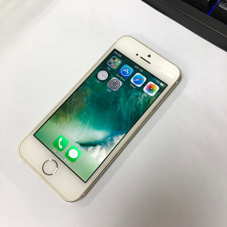 아이폰5S 16GB 골드 중고폰 배터리91% 레트로감성 사진폰 213769 이미지