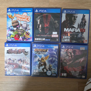 PS4 리틀빅플래닛3 메탈기어솔리드 팬텀페인 마피아3 섬의궤적2 라쳇앤클랭크 베르세르크무쌍 이미지