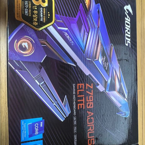 인텔 i7 13700k CPU + 기가바이트 Z790 어로스 엘리트 이미지