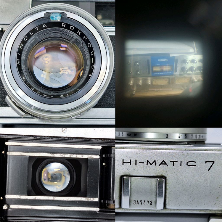 미놀타 Hi-Matic 7 하이매틱 필름카메라 풀세트/외장 노출계,가방,플래시,스트랩,렌즈캡,핫슈연장거치대/빈티지 이미지
