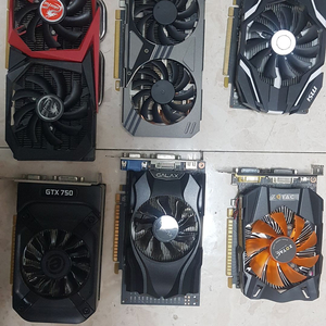 저가 보급형 그래픽 카드 VGA GTX1060 1050 GTX1660 GTX970 GTX750 판매 합니다 이미지