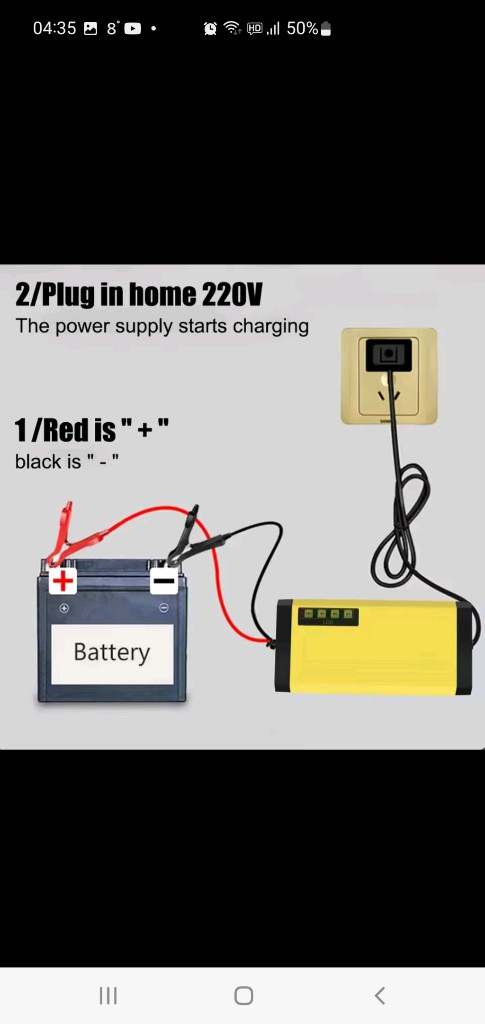 12v 배터리 충전기 오토바이 차 납산배터리 자동차 이미지