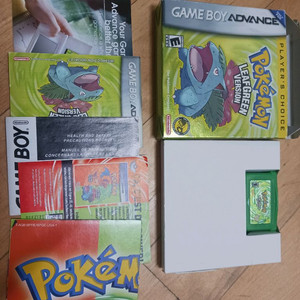 닌텐도 gba 포켓몬 리프그린 북미판 이미지