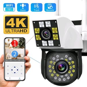 새상품)wifi cctv 360도 실외방수 듀얼카메라 홈캠 이미지