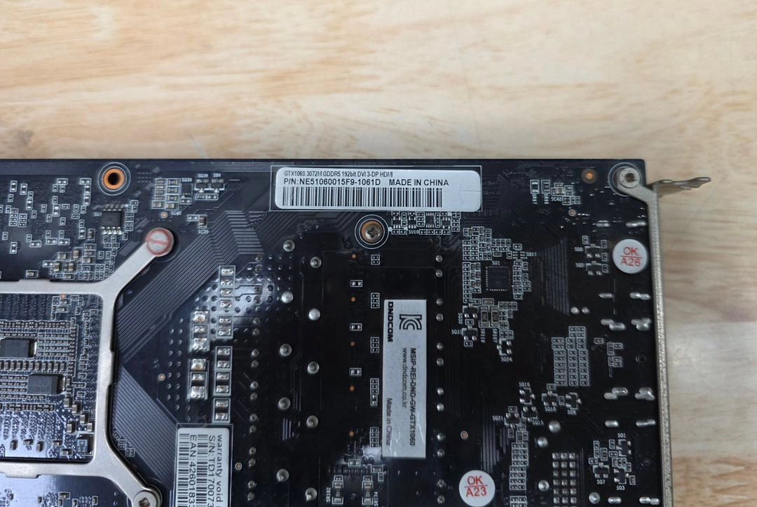 VGA카드 DNDCOM NVIDIA GeForce GTX 1060 3GB 디앤디컴(중고) FAN은 새제품 입니다 이미지