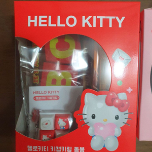 헬로키티 사각키캡키링+산리오캐릭터즈 방향키 키캡키링<헬로키티> 일괄판매 이미지