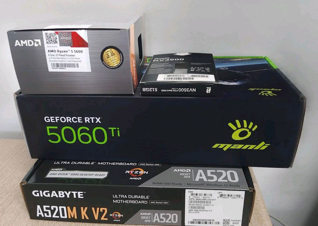 라이젠5600 (엔비디아 RTX5060Ti) - 게이밍 컴퓨터 본체 이미지