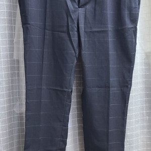 자라맨 네이비 체크 정장 바지 슬랙스 이미지
