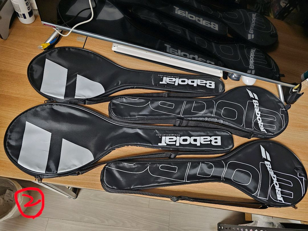 [새제품] BabolaT 바볼랏 배드민턴라켓 케이스 풀 커버 이미지