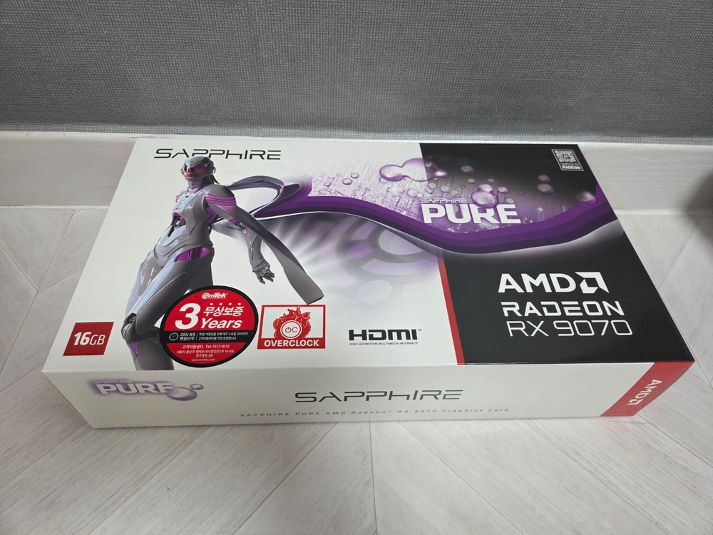 RX 9070 / 7500X3D / B850M / DDR5 32G (화이트 감성 부품) 이미지