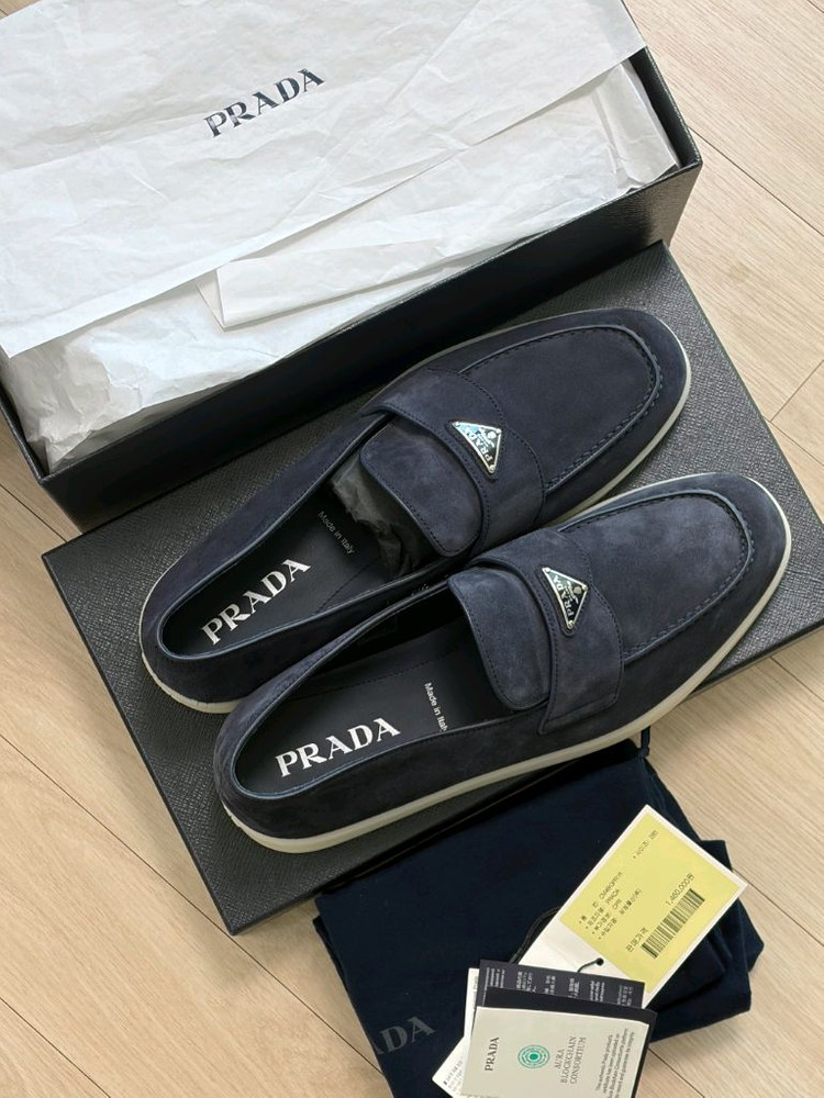 Prada 프라다 남성 스웨이드 로퍼 (새상품 풀박스) 285 이미지