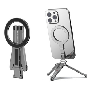 Flymile 강력한 자력 MagSafe 호환 알루미늄 삼각대 휴대폰 거치대 이미지