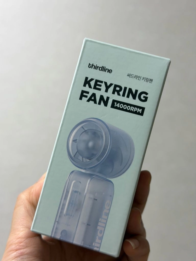 써드라인 키링팬 미니 휴대용 선풍기 새상품 이미지