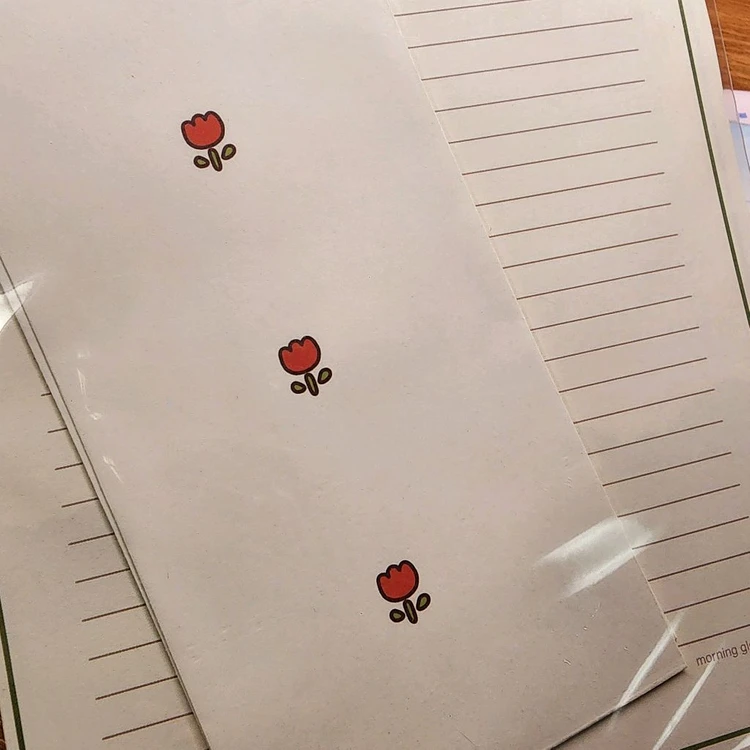 고전문구) 모닝글로리 블루베어 연습장 1권과 편지지 이미지