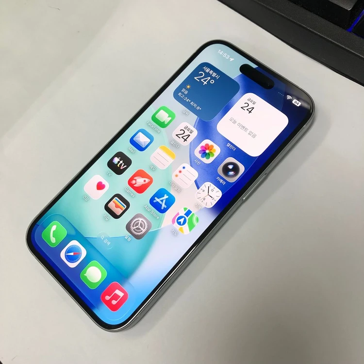 .아이폰15 256GB 블루 AA급 중고폰 배터리86% 메인폰 자녀폰 212631 이미지