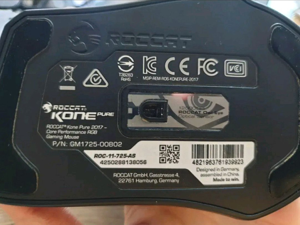 ROCCAT Kone pure owl eye 로켓 마우스 오울아이 콘퓨어 게이밍 pc 유선마우스 이미지
