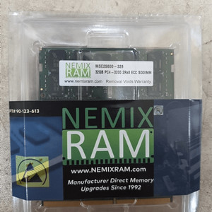 노트북용 또는 시놀로지 나스용 DDR4 ECC SODIMM 3200Mhz 64GB (32GBx2) 판매 이미지