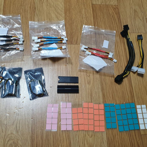 팬 저항 케이블, 팬 속도 컨트롤러, m.2 ssd 방열판, 조각 서멀 패드 세트 일괄 이미지