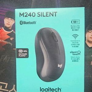 로지텍 M240 무소음 블루투스 마우스 미개봉 이미지