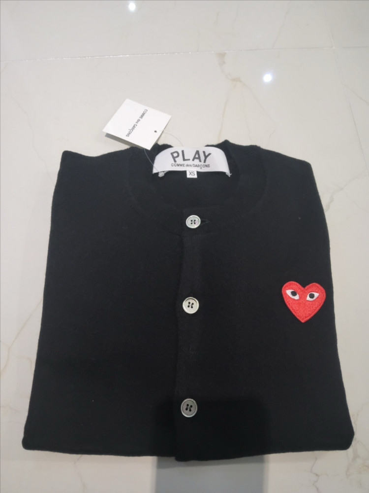 꼼데가르송 가디건 블랙/그레이 이미지