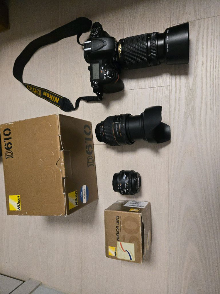 니콘 d610,28-85mm,50.8,70-300렌즈 세트 팔아요 이미지