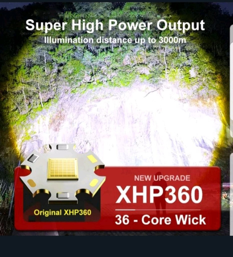 가장밝은 XHP360헤드랜턴.해루질.36코어 이미지