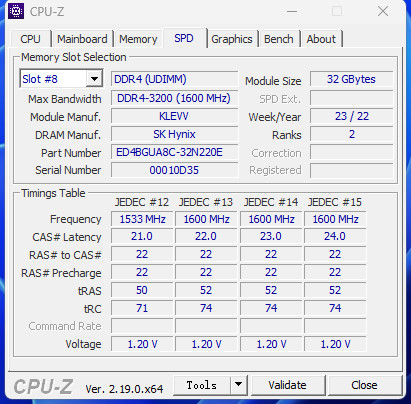 KLEVV DDR4 32GB 3600MHz 데스크탑 램 2개 이미지