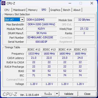 KLEVV DDR4 32GB 3600MHz 데스크탑 램 2개 이미지